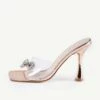 RAID Isha Heeled Mule In Rose Gold