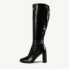 RAID Ivonne Block Heeled Boot In Black Croc -Raid London Sales Store Ivonne Black 5