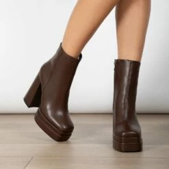 RAID Jadine Ankle Boot In Brown -Raid London Sales Store Jadine Brown 2
