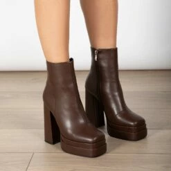 RAID Jadine Ankle Boot In Brown -Raid London Sales Store Jadine Brown 3