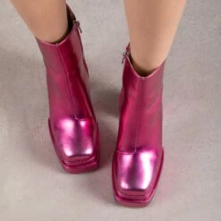 RAID Jadine Ankle Boot In Hot Pink -Raid London Sales Store Jadine Pink 2