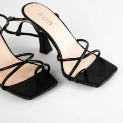 RAID Jennie Strappy Heel In Black -Raid London Sales Store Jennie Black 4