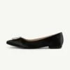 RAID Jennika Flat Shoe In Black Satin -Raid London Sales Store Jennika Black 5