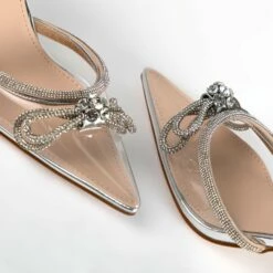 RAID Josefine Heel In Silver Metallic -Raid London Sales Store Josefine Silver 4