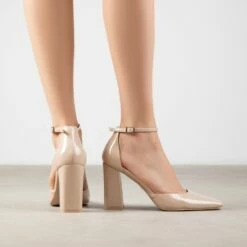 RAID Joycee Block Heels In Nude -Raid London Sales Store Joycee Nude 4