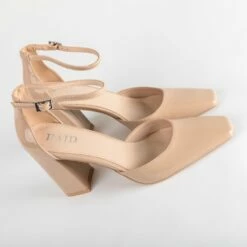 RAID Joycee Block Heels In Nude -Raid London Sales Store Joycee Nude 5