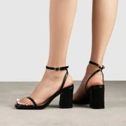 RAID Julina Block Heels In Black -Raid London Sales Store Julina Black 3
