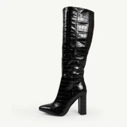 RAID Kennedia Long Boot In Black -Raid London Sales Store Kennedia Black 1