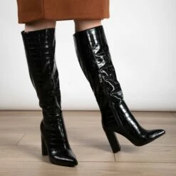 RAID Kennedia Long Boot In Black -Raid London Sales Store Kennedia Black 4