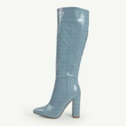 RAID Kennedia Long Boot In Blue -Raid London Sales Store Kennedia Blue 1