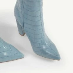 RAID Kennedia Long Boot In Blue -Raid London Sales Store Kennedia Blue 6