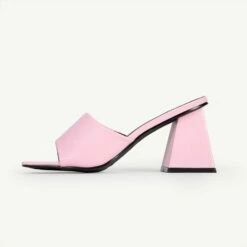 RAID Khloe Block Heeled Mule In Pink -Raid London Sales Store Khloe Pink 4