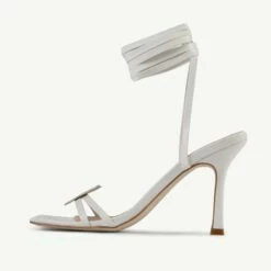 RAID Kinny Lace Up Heel In White