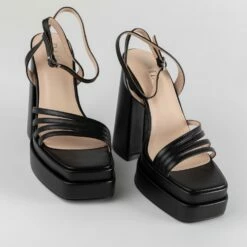 RAID Kylah Block Heeled Sandals In Black -Raid London Sales Store Kylah Black 5