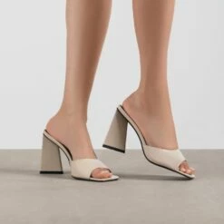 BEBO Kyrah Heeled Mule In Nude -Raid London Sales Store Kyrah Nude 2