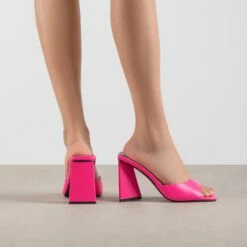 BEBO Kyrah Heeled Mule In Pink -Raid London Sales Store Kyrah Pink 3