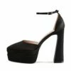 RAID Lavender Platform Heel In Black