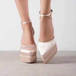 RAID Lavender Platform Heel In Nude -Raid London Sales Store Lavender Nude 1