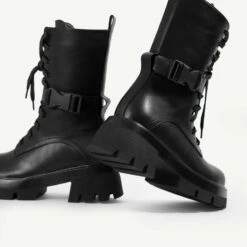 RAID Lenya Chunky Ankle Boot In Black -Raid London Sales Store Lenya Black 5