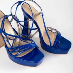 RAID Maddelina Strappy Platform In Blue -Raid London Sales Store Maddelena Blue 4