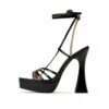 RAID Maddelina Strappy Platform In Black