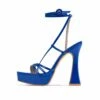 RAID Maddelina Strappy Platform In Blue -Raid London Sales Store Maddelina Blue