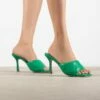 RAID Magick Heeled Mule In Green -Raid London Sales Store Magick Green 1