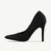 RAID Maliny Court Heel In Black Satin
