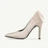 RAID Maliny Court Heel In Champagne Satin -Raid London Sales Store Maliny Champagne 5