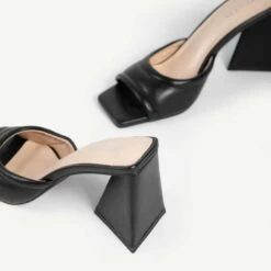 RAID Marinda Block Heeled Mule In Black -Raid London Sales Store Marinda Black 5