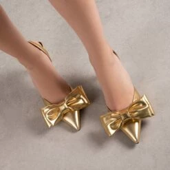 RAID Martini Slingback Heel In Gold
