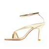 RAID Meeka Square Toe Post Sandal In Gold