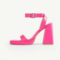 RAID Miami Platform Block Heel In Pink -Raid London Sales Store Miami Pink 4