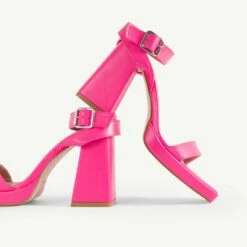 RAID Miami Platform Block Heel In Pink -Raid London Sales Store Miami Pink 5