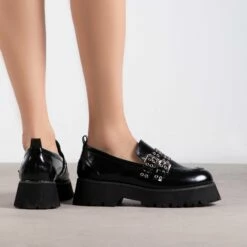 RAID Mitali Loafers In Black -Raid London Sales Store Mitali Black 3