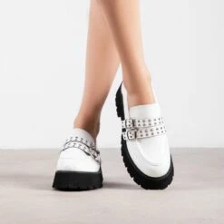 RAID Mitali Loafers In White -Raid London Sales Store Mitali White 1