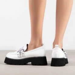 RAID Mitali Loafers In White -Raid London Sales Store Mitali White 3