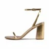 RAID Molika Block Heeled Sandal In Gold -Raid London Sales Store Molika Gold 5 064b8541 c91f 40a3 85cb cdd2fb94040f