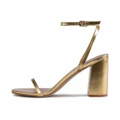 RAID Molika Block Heeled Sandal In Gold