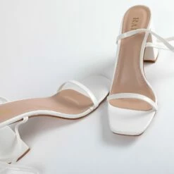 RAID Molika Block Heeled Sandal In White -Raid London Sales Store Molika White 4
