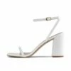 RAID Molika Block Heeled Sandal In White