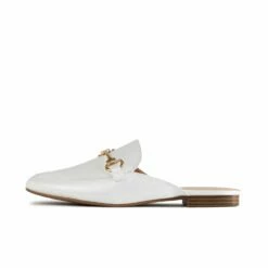 RAID Nancy Flat Mule In White Croc