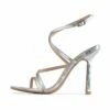 RAID Naveena Strappy Stiletto Heel In Silver Holographic -Raid London Sales Store Naveena Silver 5 181071d8 7821 4615 9ecf 42f225f65b1c