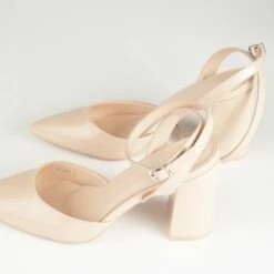 RAID Neima Block Heel Pumps In Nude -Raid London Sales Store Neima Nude 4