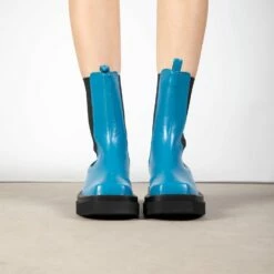 RAID Newport Ankle Boot In Blue -Raid London Sales Store Newport Blue 2