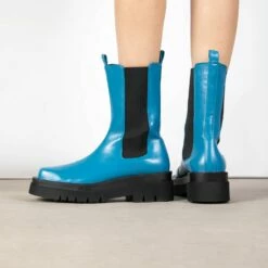 RAID Newport Ankle Boot In Blue -Raid London Sales Store Newport Blue 3