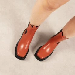 RAID Newport Ankle Boot In Rust -Raid London Sales Store Newport Rust 3