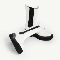 RAID Newport Ankle Boot In White -Raid London Sales Store Newport White 5