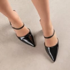 RAID Nima Mule In Black Patent -Raid London Sales Store Nima Black 2