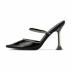 RAID Odalys Perspex Mule In Black -Raid London Sales Store Odalys Black 1
